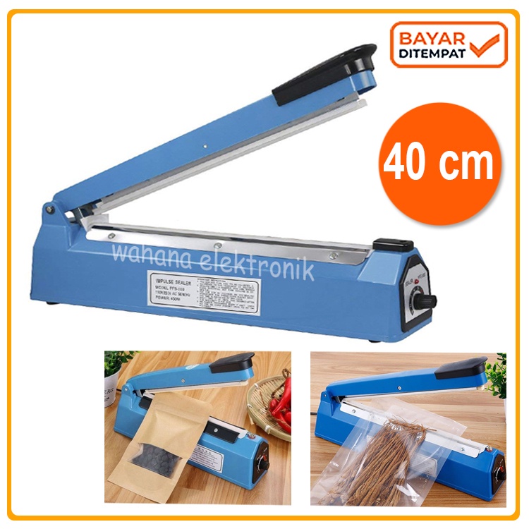 Impulse Sealer Plastik 40cm Mesin Press Plastik 40 cm Pres Perekat
