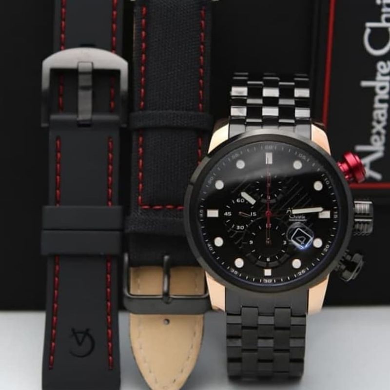 JAM TANGAN ALEXANDRE CHRISTIE COWOK AC 6163 ORIGINAL