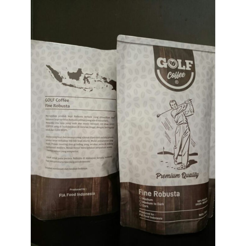 

GOLF coffee robusta/200gr kemasan coffee bubuk
