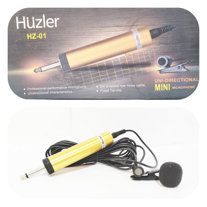 HUZLER HZ 01 MIC JEPIT KABEL MICROPHONE CLIP ON KLIP ON