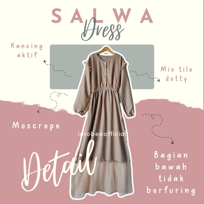 SALWA DRESS TILE // DRESS PESTA RUFFLE TILE DOT