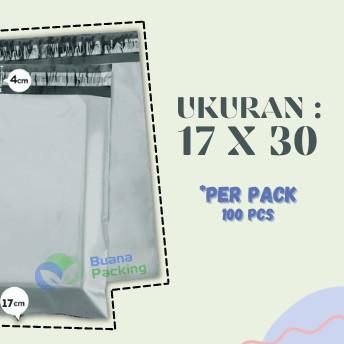 

™ POLYMAILER LIGHT GRAY - AMPLOP PLASTIK PACKING ONLINE SHOP PERPACK - 17CM x 30CM, LIGHT GRAY ➪