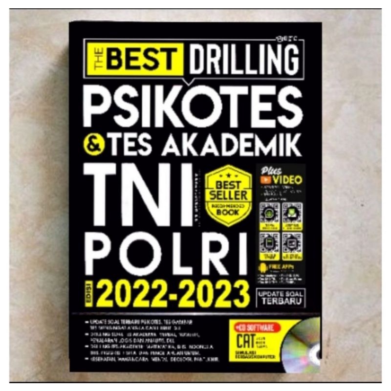 

THE BEST DRILLING PSIKOTES TES AKADEMIK TNI POLRI 2022-2023 ( BONUS CD )