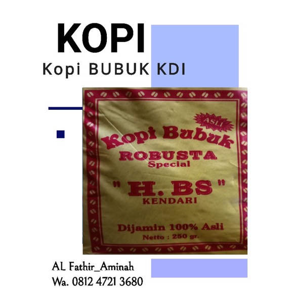 

Kopi Bubuk Robusta