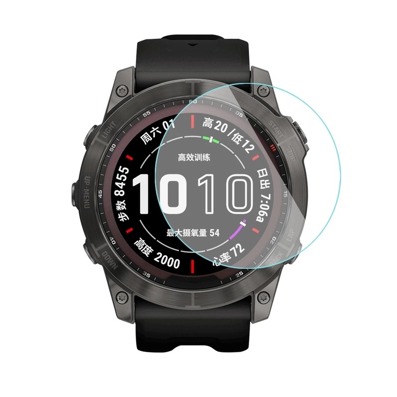 Tempered Glass Pelindung Layar Garmin Fenix7 7S 7X Full Coverage 9H Anti Silau Sidik Jari