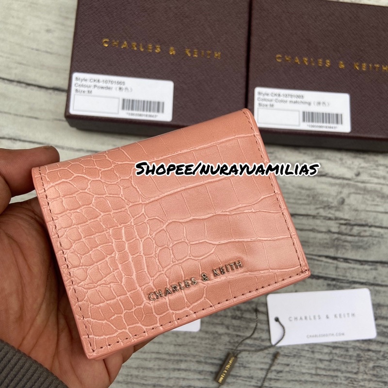 Dompet wanita Charles and keith original import dompet kartu wanita branded card holder CNK
