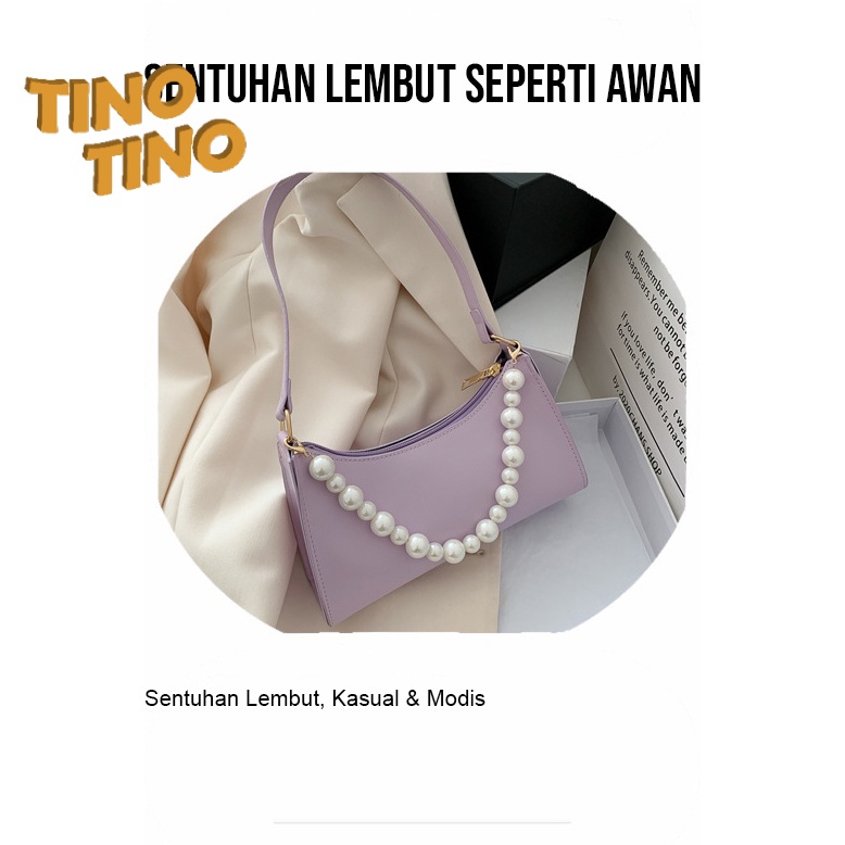 CJWB-6064 TINO TINO Tas Wanita-6064 Handbag Model Korea Terbaru Dengan Motif Mutiara