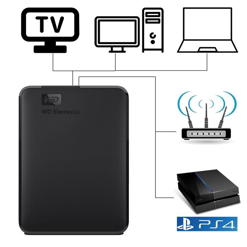 Western Digital Elements Portable External Hardisk (1TB/2TB)