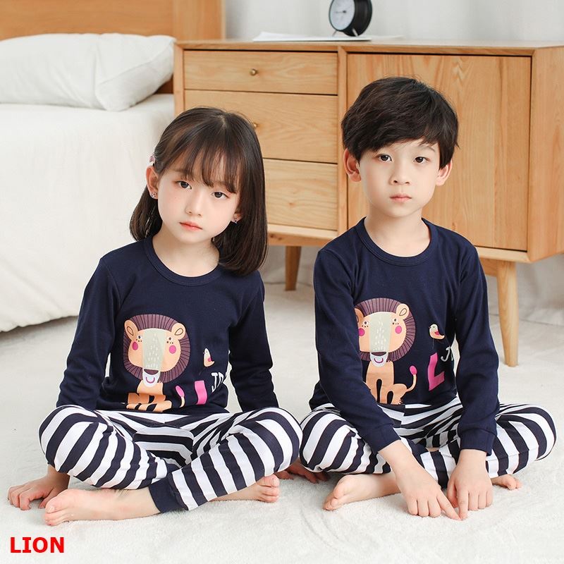 TASHAPPY PJ071 Baju Tidur Set Anak Motif Karakter Unisextas Lucu Terbaru supplier baju import