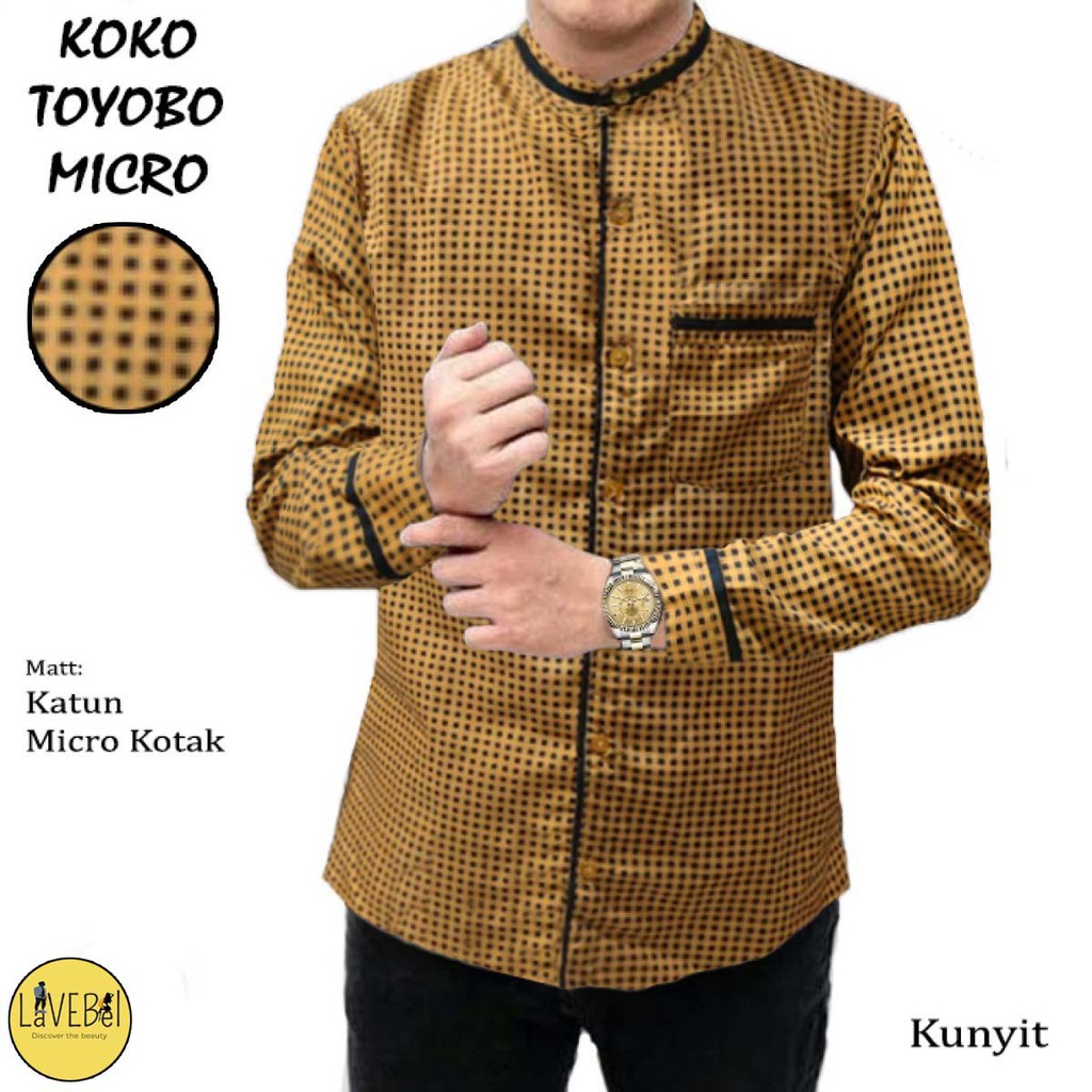 LVB Baju Koko TOYOBO MICRO /Kemeja Pria Lengan Panjang/Baju Muslimin/22545 22547 22549 22551