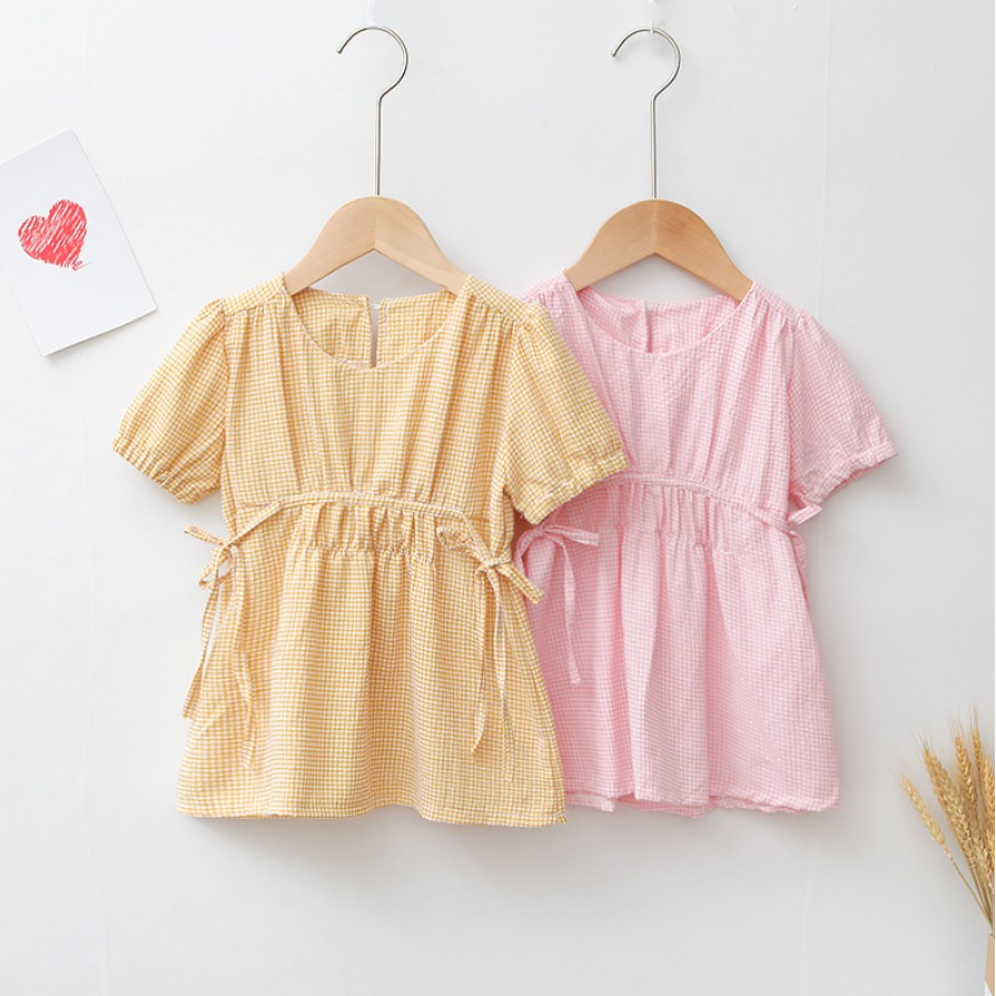 Dress 0-3 Tahun Gaun Baju Bayi Import Pakaian Anak Perempuan Rumah Korea Korean Girl Styles Puff