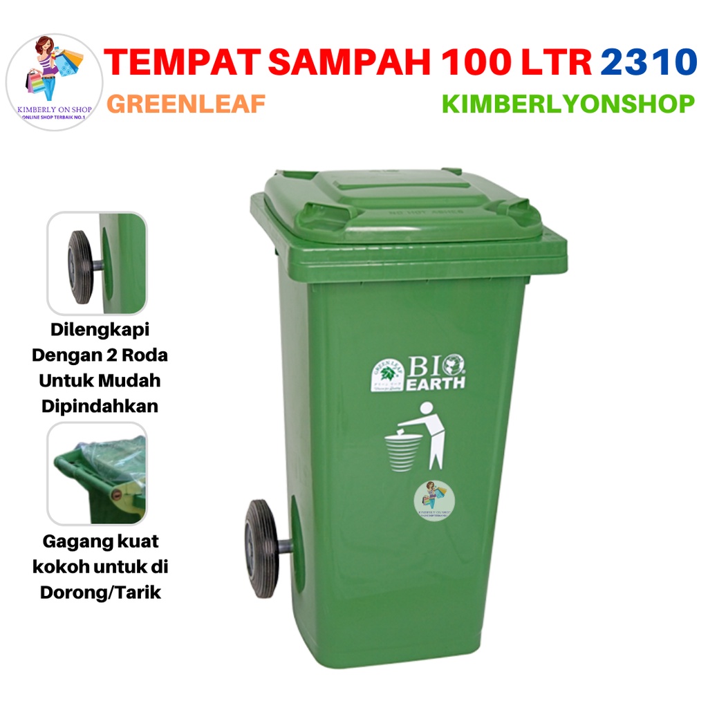 Tempat sampah BIO 100 liter 2310 green leaf