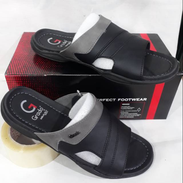 Sandal kasual pria hitam Grado Original (by pakalolo)