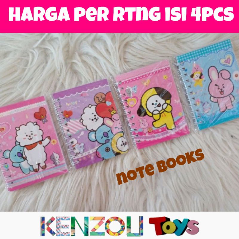 Notebook Karakter Rtng isi 4pc