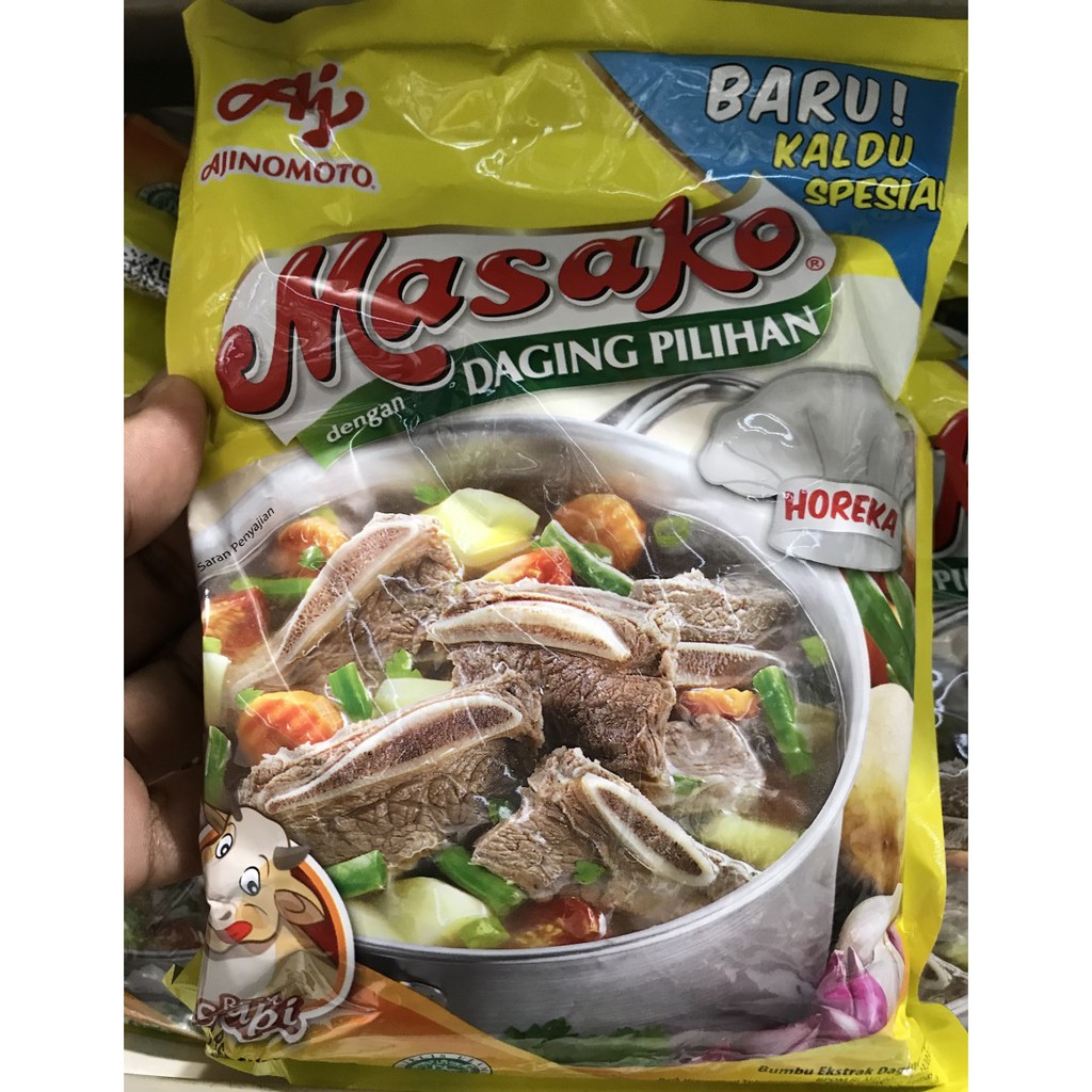 

Masako Dengan Daging Pilihan Rasa Sapi 500gr