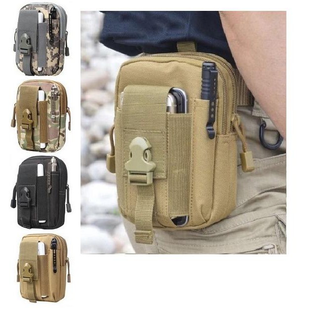 GAVAPUTRI_SHOP JUAL TAS COWO IMPOR WAIST TACTICAL BAG WATERPROOF UNTUK DOMPET/ HP/ ROKOK P