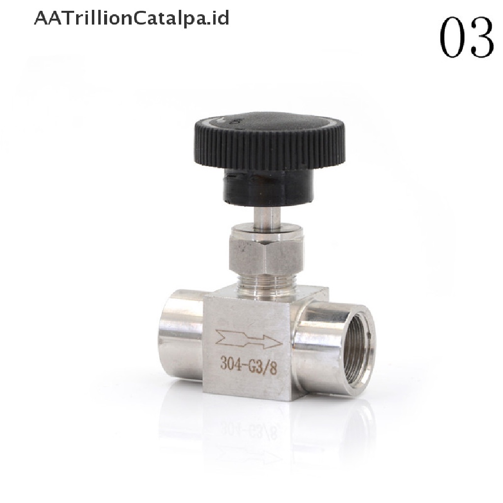 (AATrillionCatalpa) Katup Kontrol Aliran Air / Gas / Minyak 3 / 8 &quot;BSP Female Bahan Stainless Steel