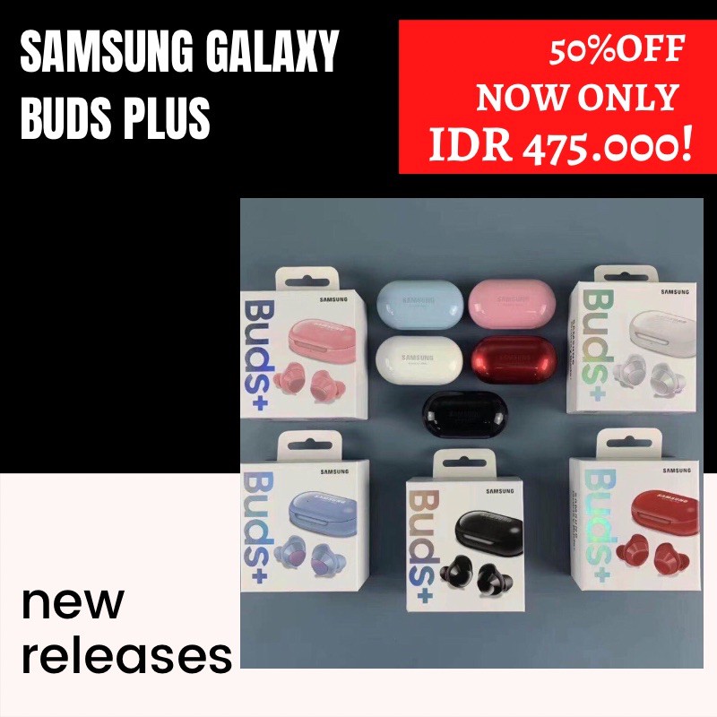 Samsung Galaxy Buds Plus Wireless Earpods | Shopee Indonesia