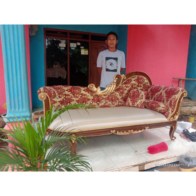 kursi sofa santai mebel Jepara / kursi sofa lois / kursi sofa malas furniture Jepara