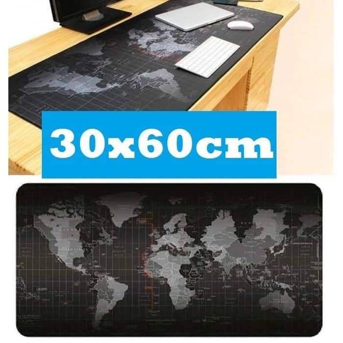 Trend-Mousepad Mouse Pad Game Gaming Map Peta Dunia 300x600mm