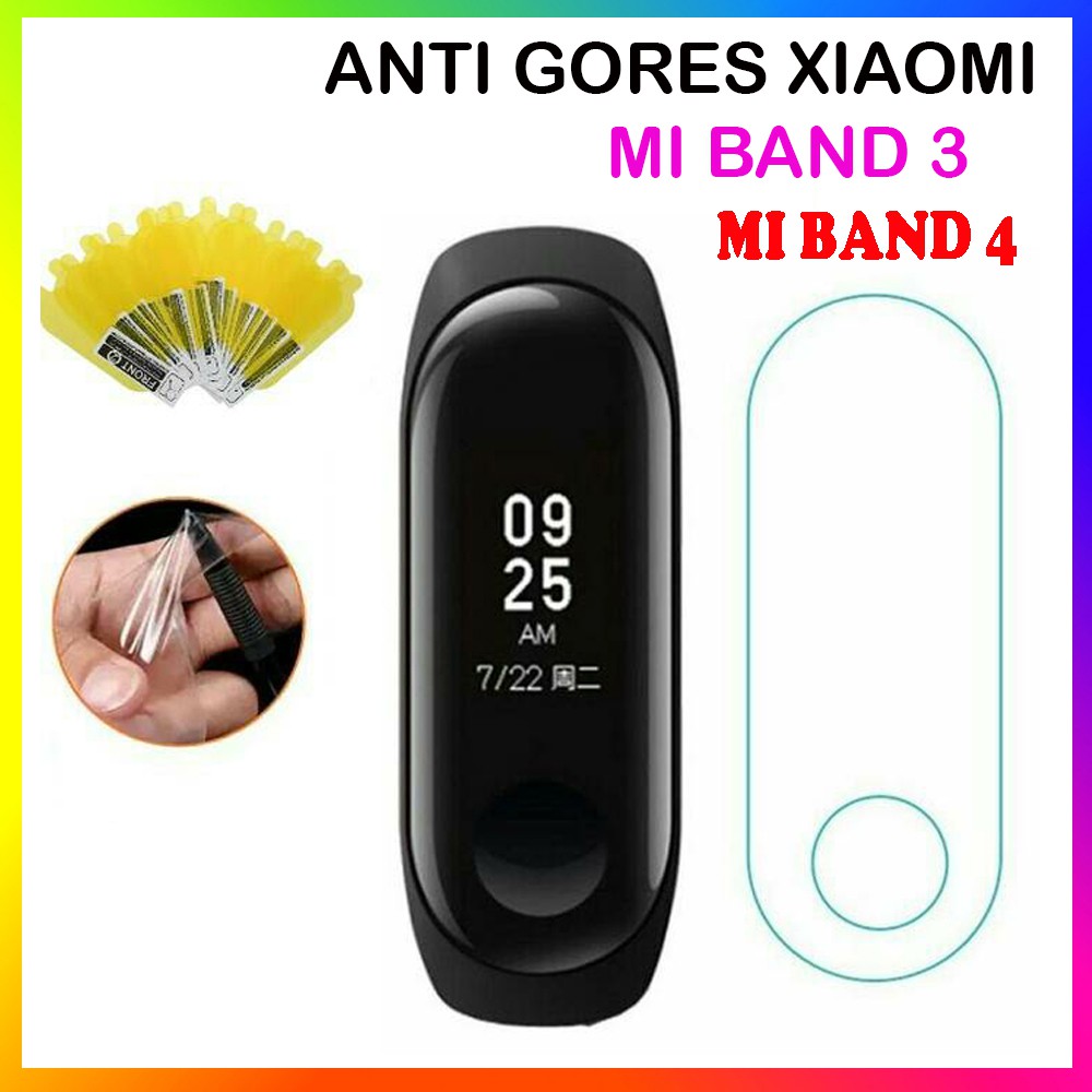 ANTI GORES XIAOMI MI BAND 3 &amp; 4 SMARTWATCH MI BAND 4 SCREEN GUARD PROTECTOR MIBAND4 PELINDUNG LAYAR