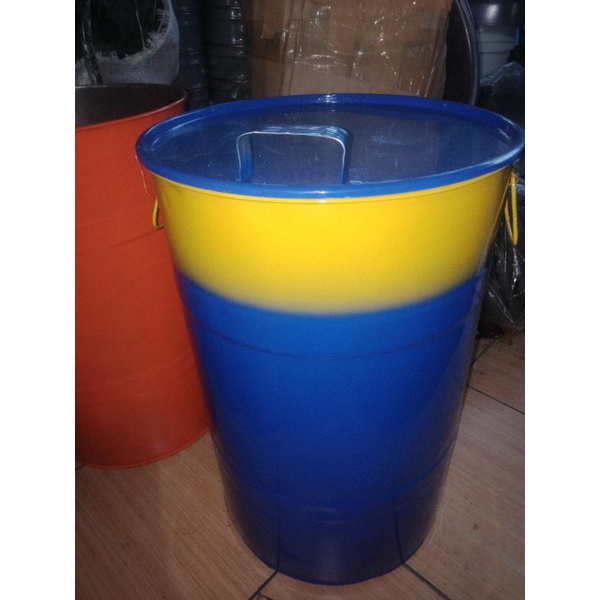 Tong sampah/Tempat sampah besi/Tong besi 60 liter