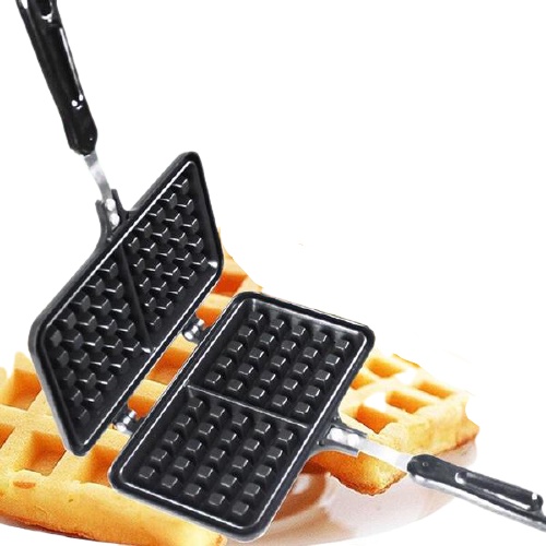 Waffle Maker Cetakan Kue Belgian - Double Waffle Pan HA-1476 Anti Lengket