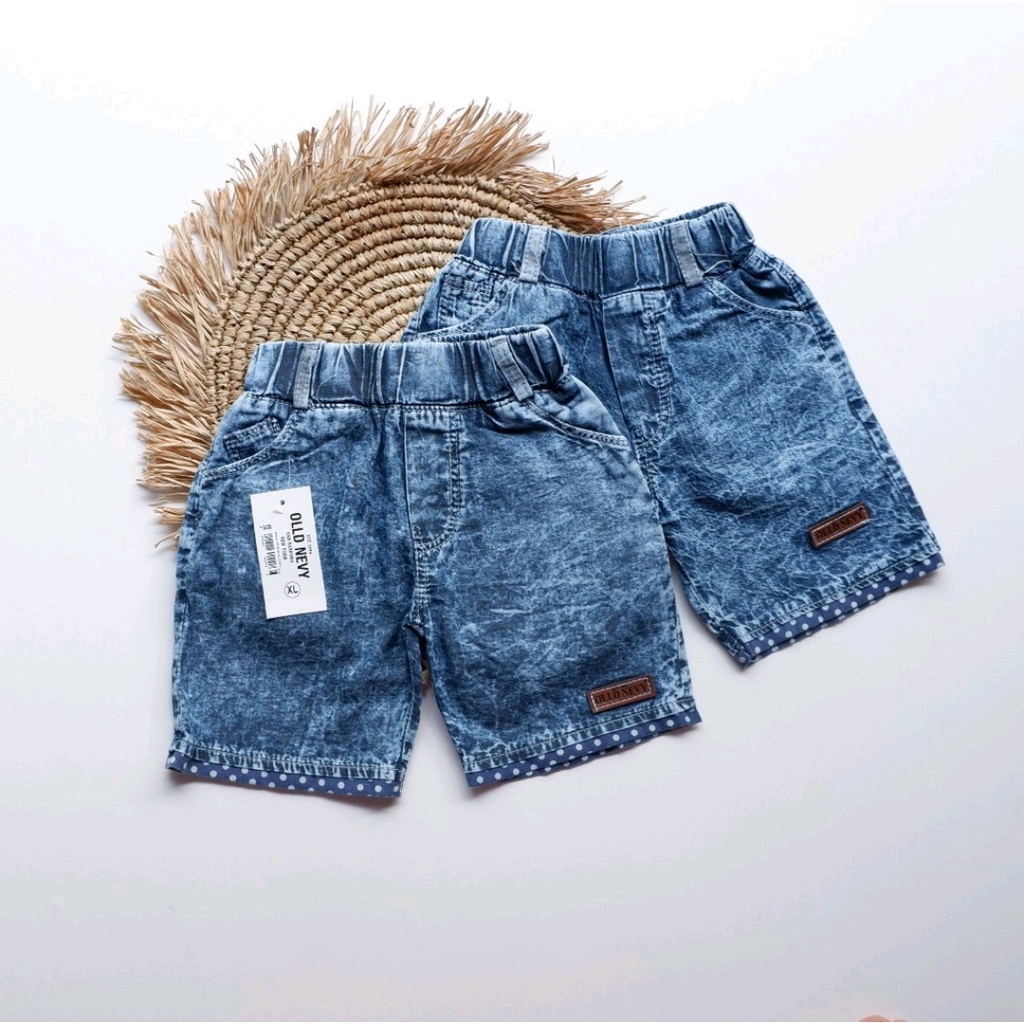 HOT PANT POLKA CELANA PENDEK JEANS ANAK 1-3Th Celana Pendek Anak Jeans HOT PANTS  POLKA / HOTPANTS JEANS ANAK