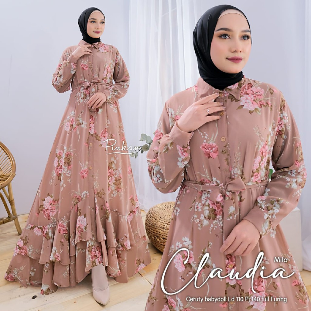 PINKAN Gamis CLAUDIA BY PINKAN ORIGINAL