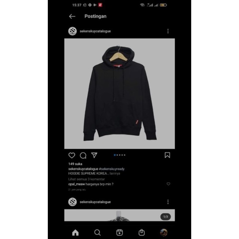 hoodie supreme korea