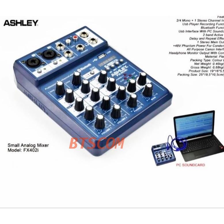 Mixer Ashley FX 402i ORIGINAL Baru Ashley FX402i 4 Chanel