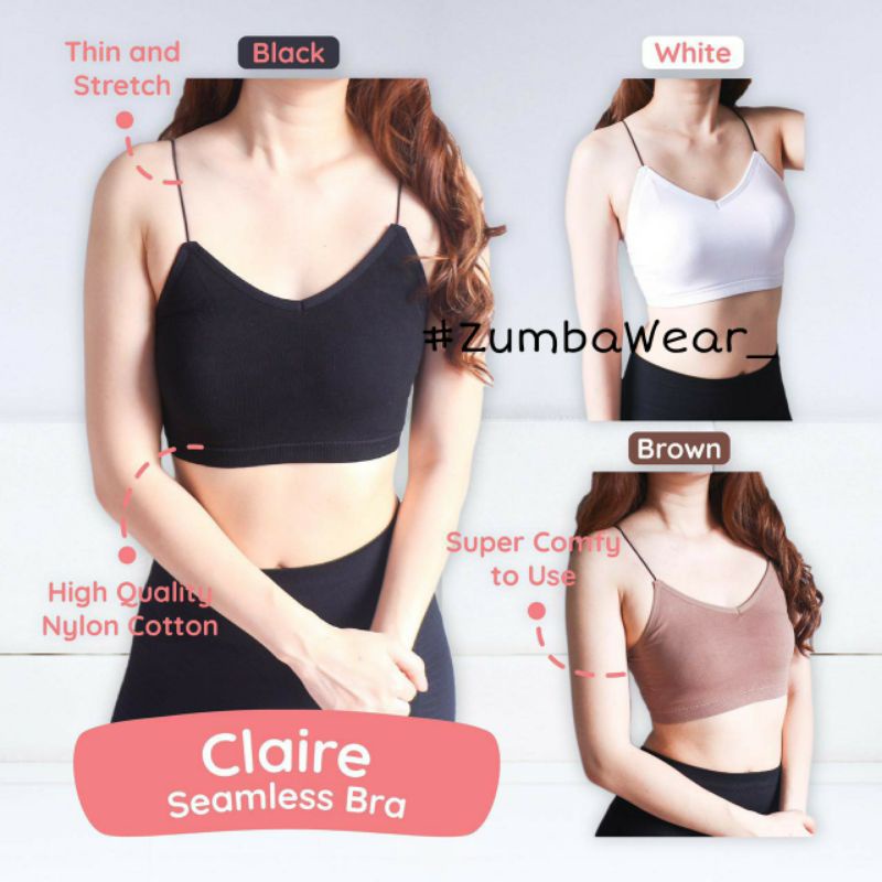 CLAIRE SEAMLESS BRA/ SORT BRA SENAM / BRA SENAM