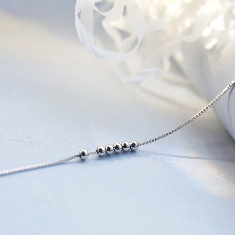 Gelang Manik Transfer Silver 925 Gaya Korea untuk Wanita