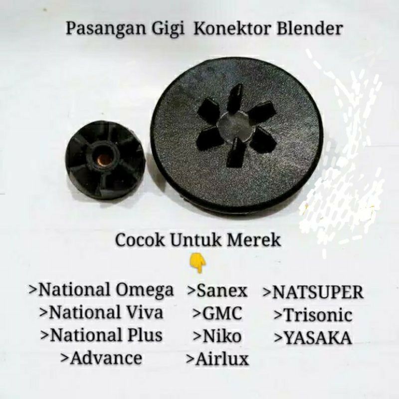 Konektor  , National  , Lobang Kecil  , Conector , GIGI  KARET SET  , Omega , Advan Sanex