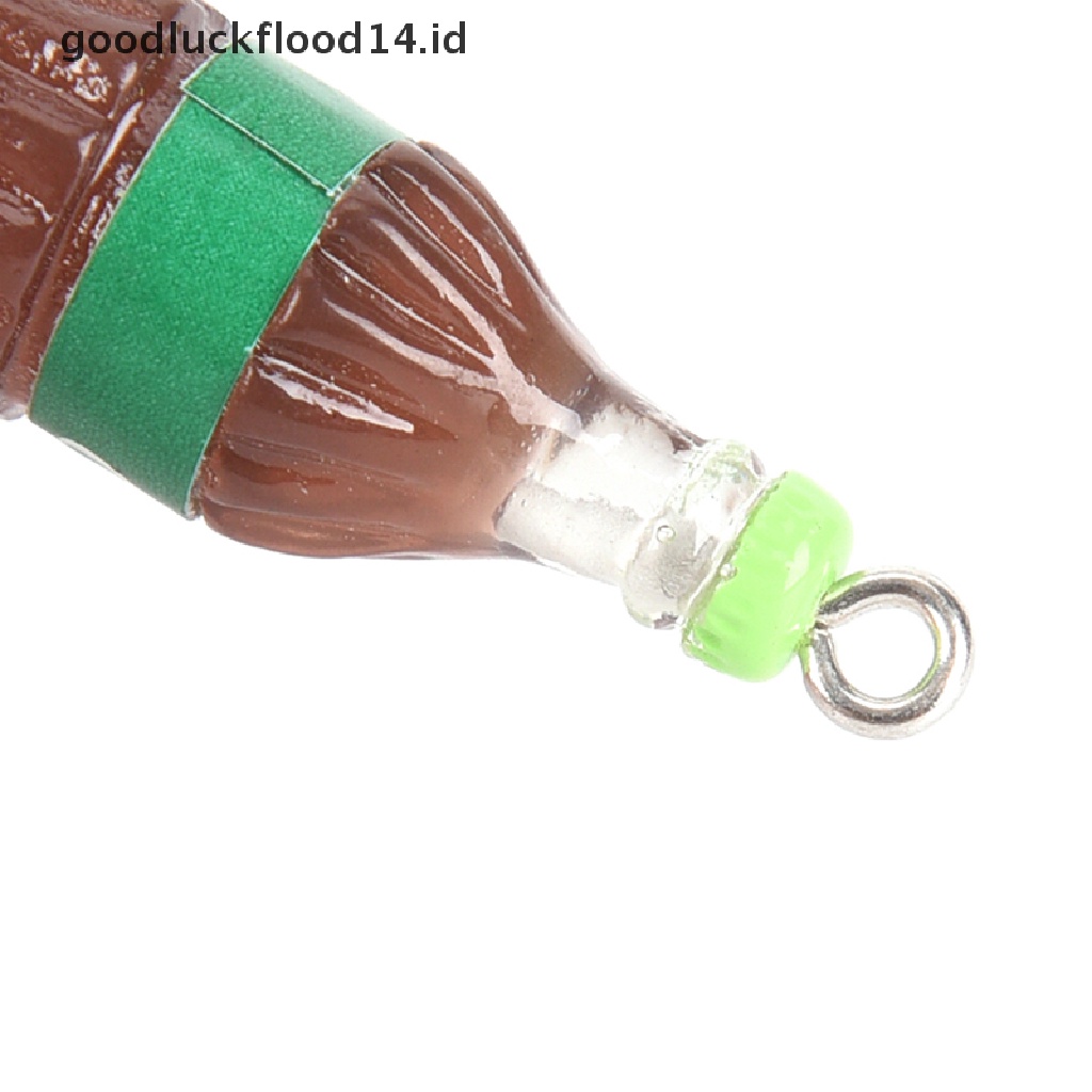 [OOID] 10PCS Resin Bottle Charm Pendants Beads DIY Decoration Keychain Necklace Jewelry ID