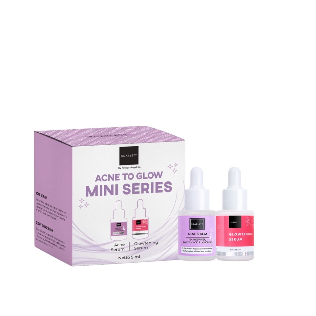 ✨ AKU MURAH ✨Scarlett Acne To Glow Mini Series Serum / 5 ml