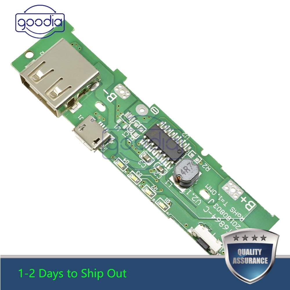 [IN STOCK/COD]Modul PCB Board Power Bank Charger USB 5V 2A 5V Untuk Baterai 18650