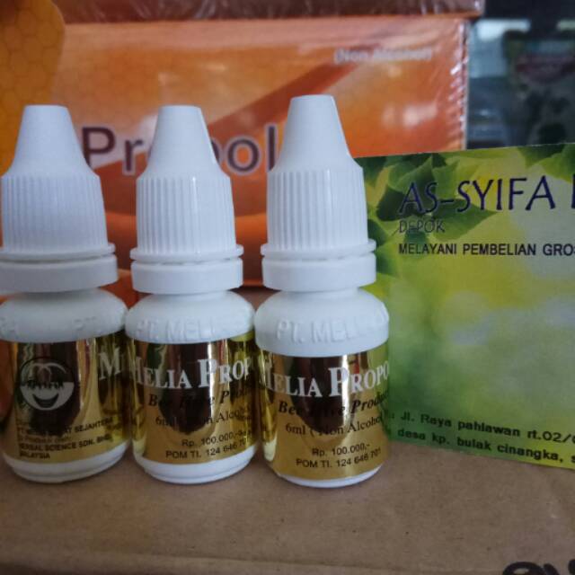 Original Propolis Melia Nature Asli isi 6 ml harga satuan Kemasan Baru