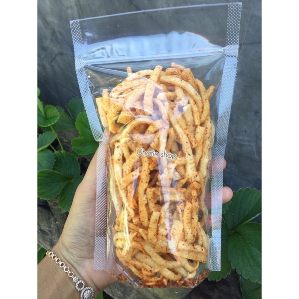 

keripik enye stik matang pedas 50gr