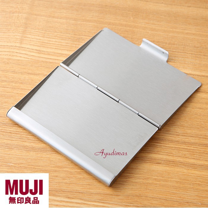 

MUJI - Stainless Steel Card Holder / Case - Tempat kartu nama