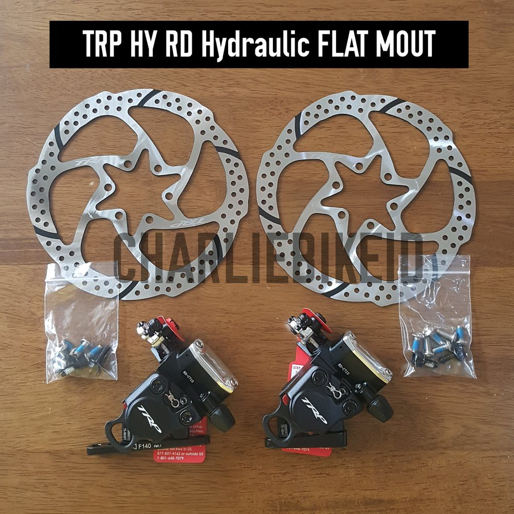 SALE Brake Caliper TRP HY RD FLAT MOUNT Hydraulic Disc Brake dan Rotor 160mm
