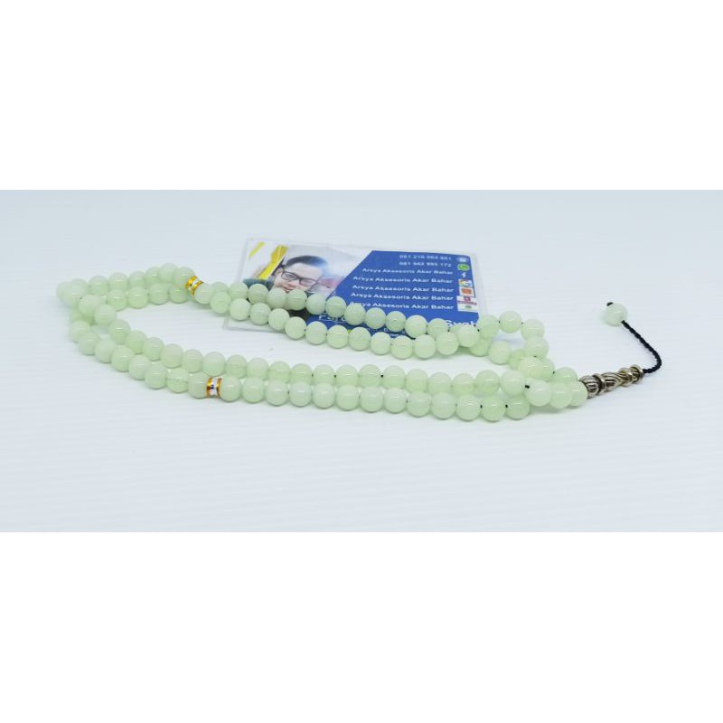 TASBIH BATU FOSFOR ASLI(MENYALA DIKEGELAPAN)