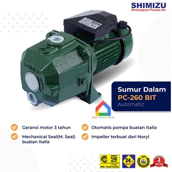 Pompa Air Jet Pump Shimizu PC 260 BIT / Shimizu Jet Pump PC260BIT