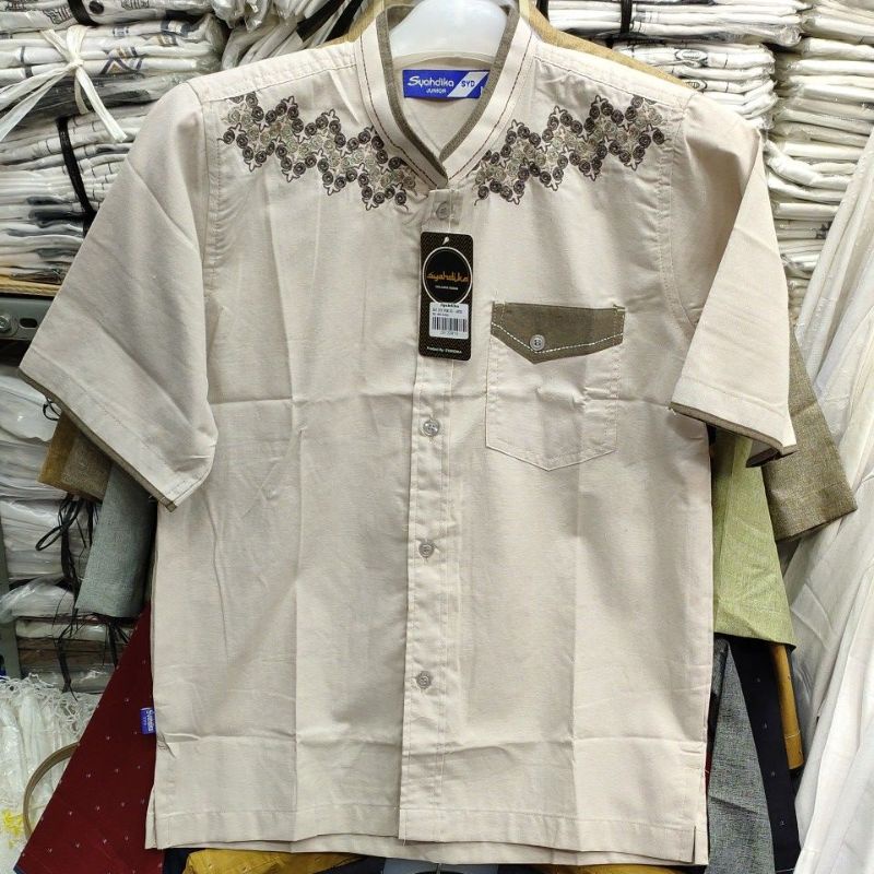 Baju Koko Syahdika Anak-Anak Warna Lengan Pendek / Syahdika Junior