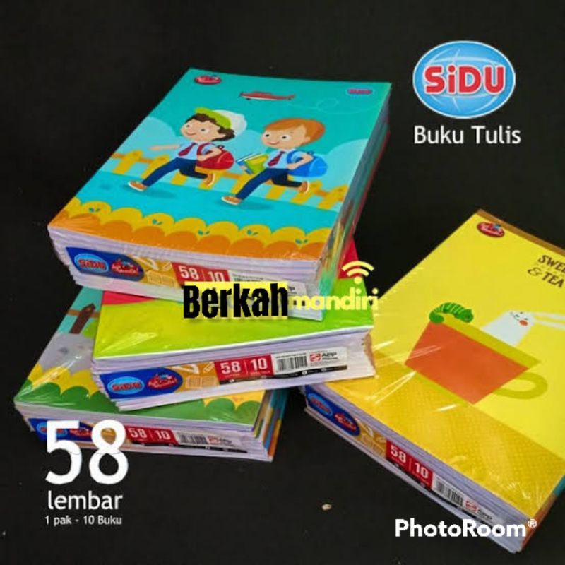 

BUKU TULIS SIDU / SINAR DUNIA 58 LEMBAR 1PAK(10 PCS)