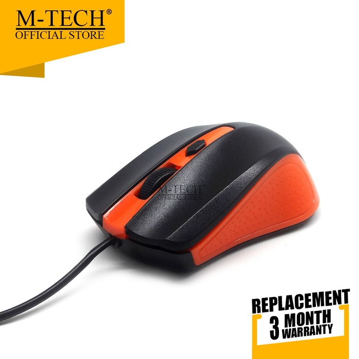 M-Tech Original Mouse Kabel USB MT-03 for Komputer PC Laptop Android