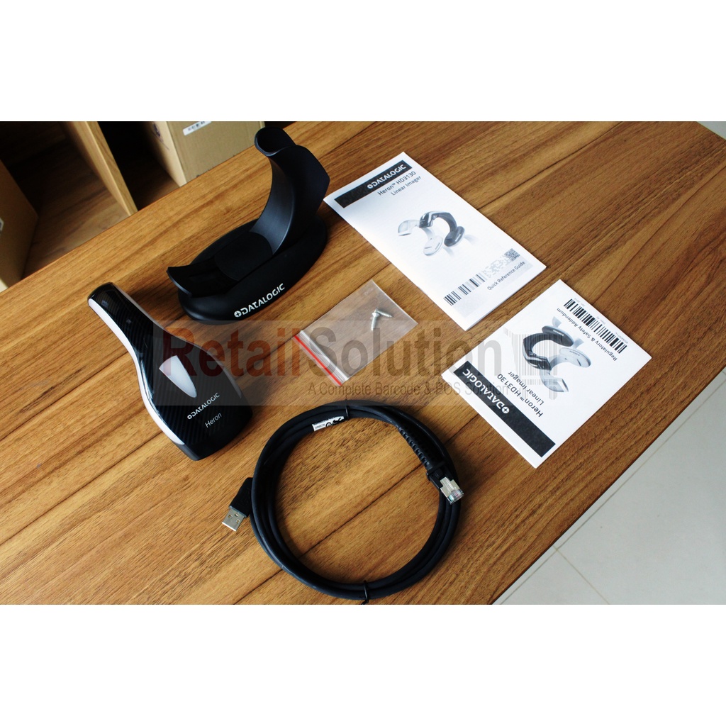 Barcode Scanner USB 1D Datalogic Heron HD3130 / HD-3130 / HD 3130