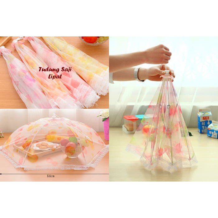 TOMUMUDA COD LACE FOOD COVER TUDUNG SAJI LIPAT PELINDUNG MAKANAN TD21