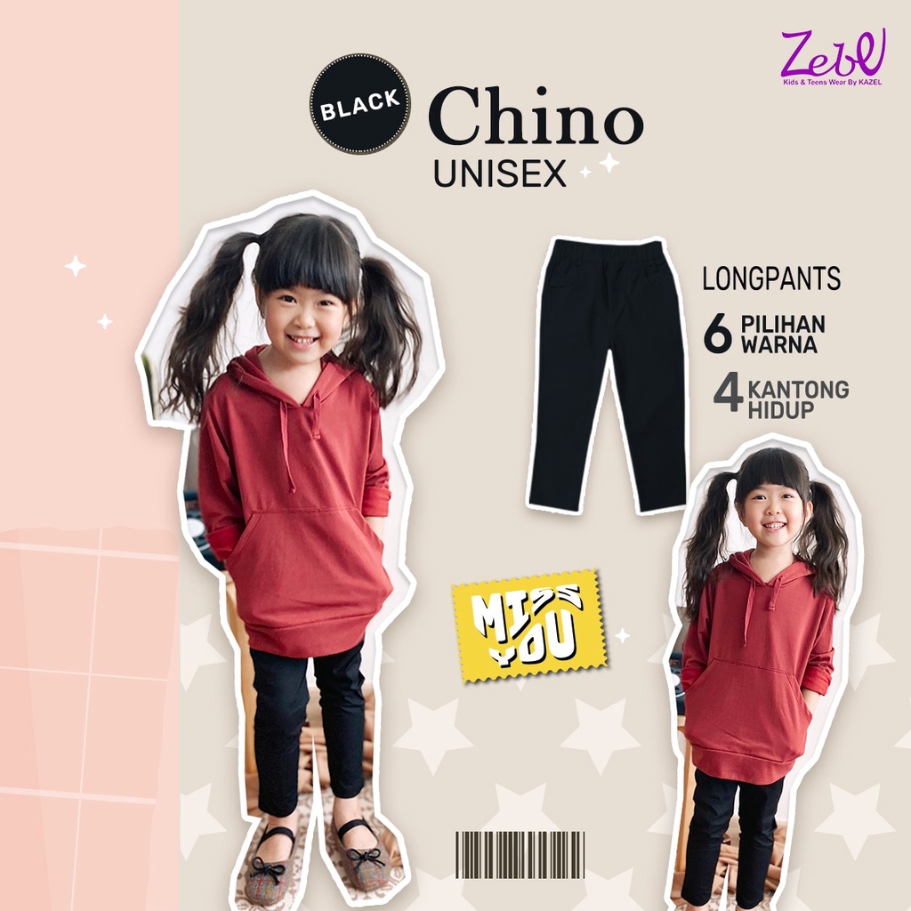 Zebe Long Pants Chino Unisex - New Colour