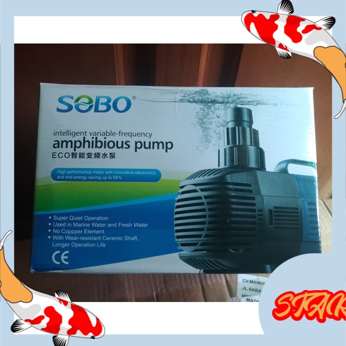 aquarium kolam ikan pompa celup water pump sobo bo 9000 a ori